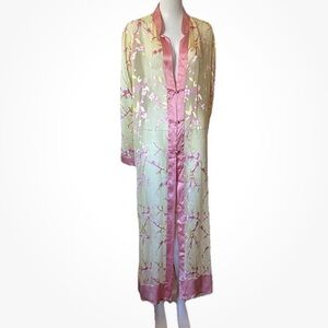 Dreamsacks Silk Night Gown & Sheer Robe Kimonos Cherry Blossom